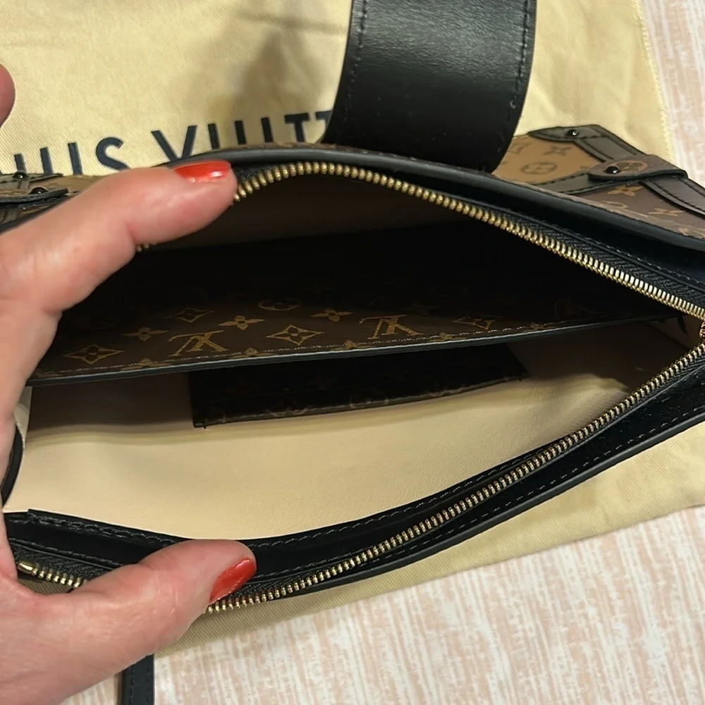 Louis Vuitton Trunk Clutch Reverse Monogram. New